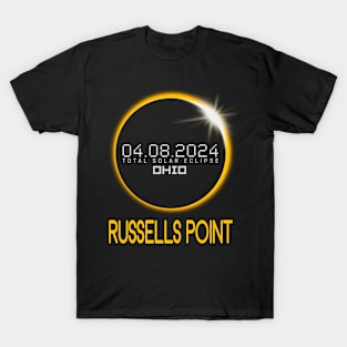 RUSSELLS POINT Ohio Total Solar Eclipse April 8 2024 Ohio T-Shirt